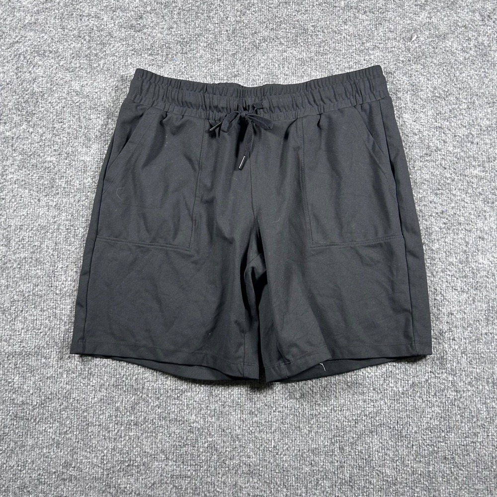 Mondetta Shorts Womens Size M Black Elastic Drawstring Waist Active Athletic